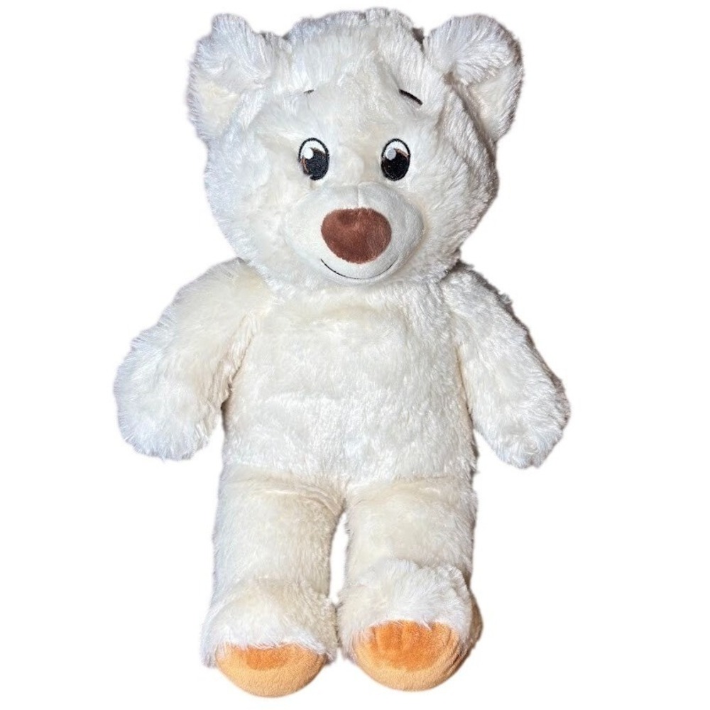 Build-A-Bear Lil Cub Alpine Plush Kids OS White Excellent Soft Teddy Bear 025720